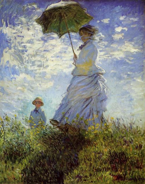 The Walk Woman with a Parasol by Claude Monet, hand-painted oil reproduction