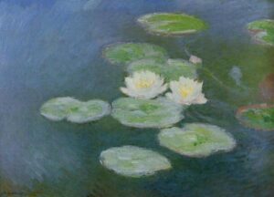 Water-Lilies Evening Effect by Claude Monet, hand-painted oil painting reproduction