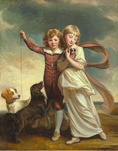 Clavering Children by George Romney, hand-painted oil painting reproduction