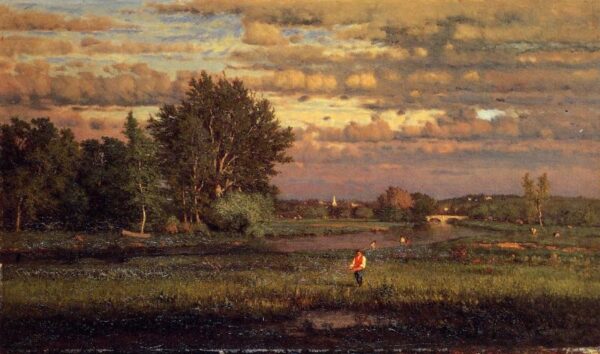 Clearing Up by George Inness, hand-painted oil painting reproduction