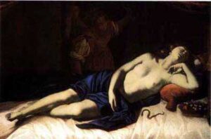 Cleopatra II by Artemisia Gentileschi, hand-painted oil painting reproduction