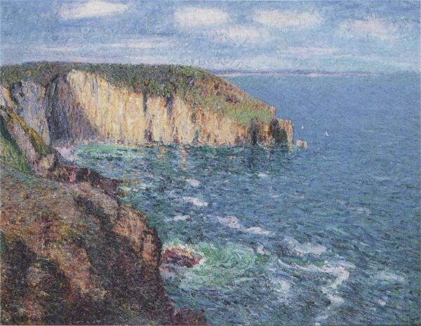 Cliffs at Cap Frehel II by Gustave Loiseau, hand-painted oil painting reproduction
