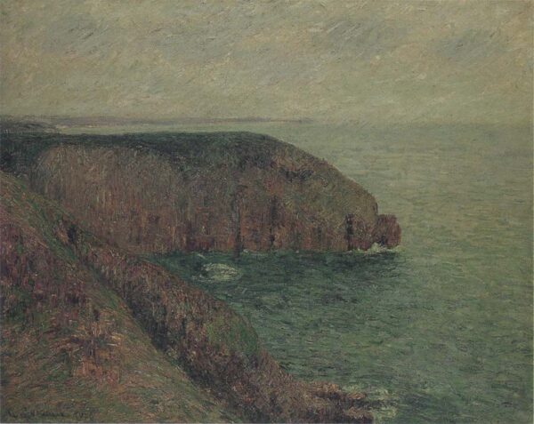 Cliffs at Fecamp by Gustave Loiseau, hand-painted oil painting reproduction