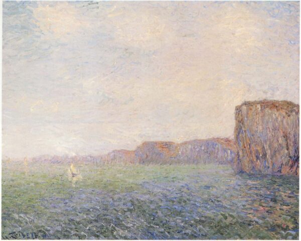 Cliffs by the Sea by Gustave Loiseau, hand-painted oil painting reproduction