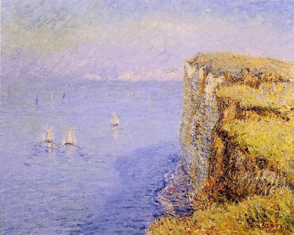 Cliffs by the Sea II by Gustave Loiseau, hand-painted oil painting reproduction