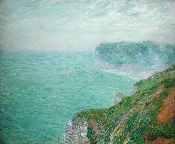 Cliffs in Normandy by Gustave Loiseau, hand-painted oil painting reproduction