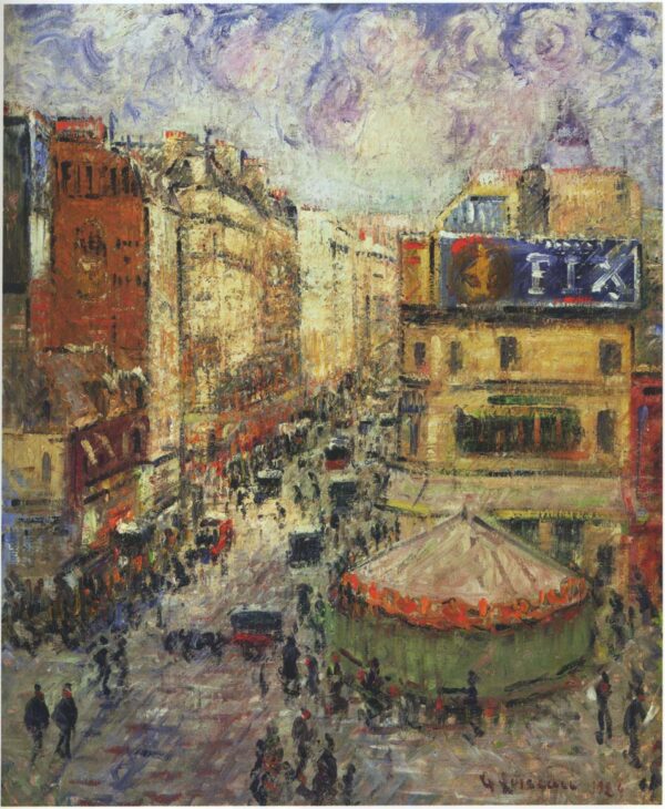 Clignancourt Street II by Gustave Loiseau, hand-painted oil painting reproduction