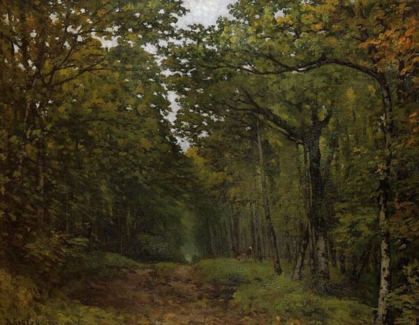 Avenue of Chestnut Trees near La Celle-Saint-Cloud by Alfred Sisley, hand-painted oil painting reproduction