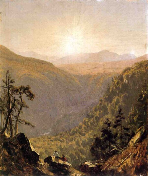A Sketch in Kauterskill Clove by Sanford Robinson Gifford, hand-painted oil painting reproduction