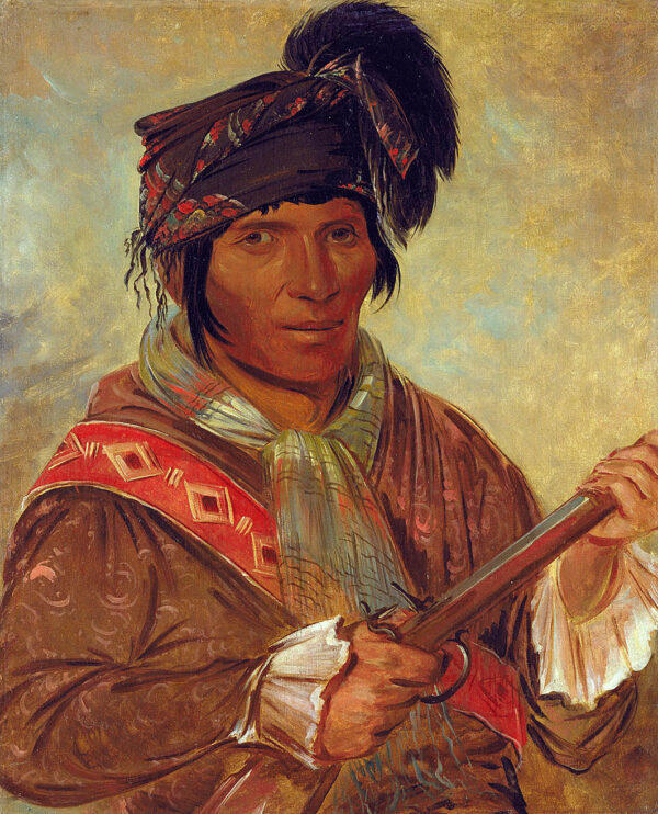 Co ee ha jo, a Chief by George Catlin, hand-painted oil painting reproduction