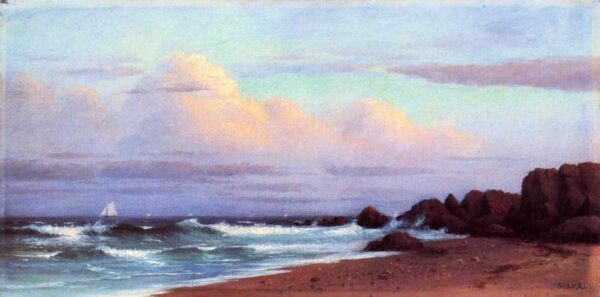 Coast near Cape Ann by Francis Silva, hand-painted oil painting reproduction