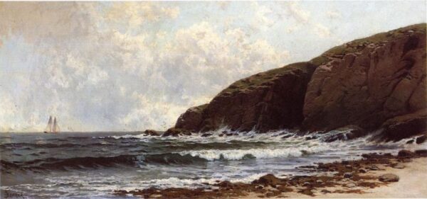 Coastal Scene by Alfred Thompson Bricher, hand-painted oil painting reproduction