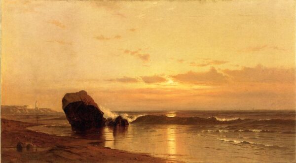 Coastal Sunset by Francis Silva, hand-painted oil painting reproduction