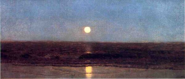Coastal Sunset by Sanford Robinson Gifford, hand-painted oil painting reproduction