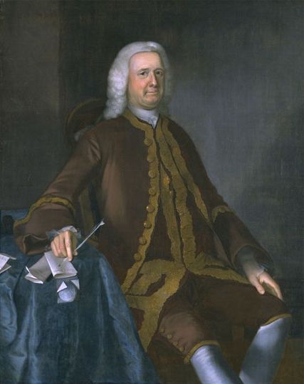Colonel Theodore Atkinson by Joseph Blackburn, hand-painted oil reproduction