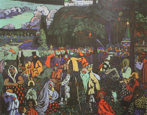 Colorful Life by Wassily Kandinsky, hand-painted oil painting reproduction