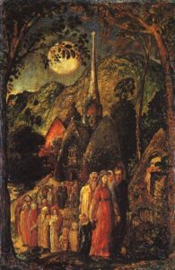 Coming from Evening Church by Samuel Palmer, hand-painted oil painting reproduction