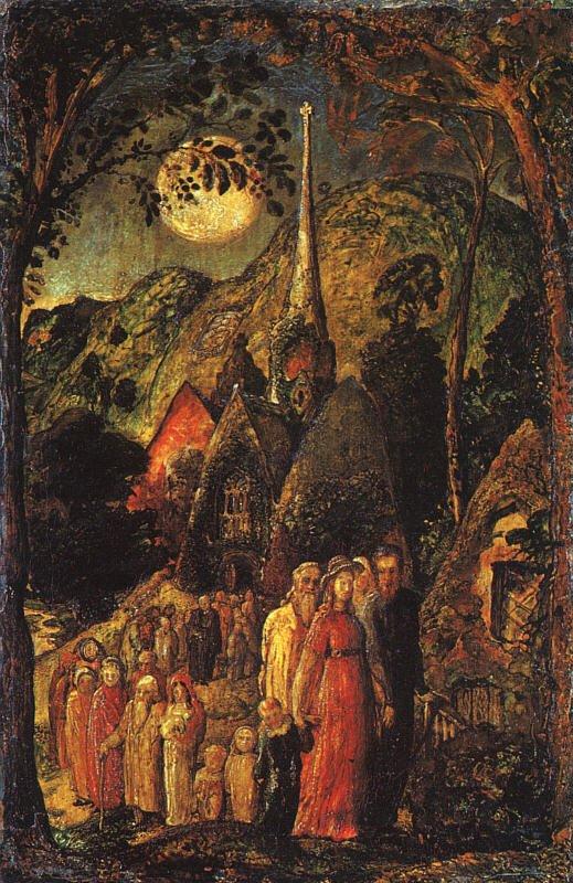 Coming from Evening Church by Samuel Palmer, hand-painted oil reproduction