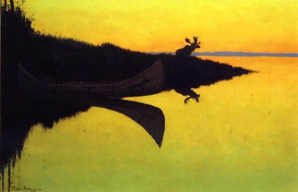 Coming to the Call by Frederic Remington, hand-painted oil painting reproduction