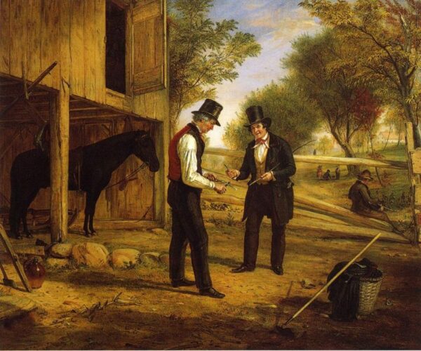 Coming to the Point by William Sidney Mount, hand-painted oil painting reproduction