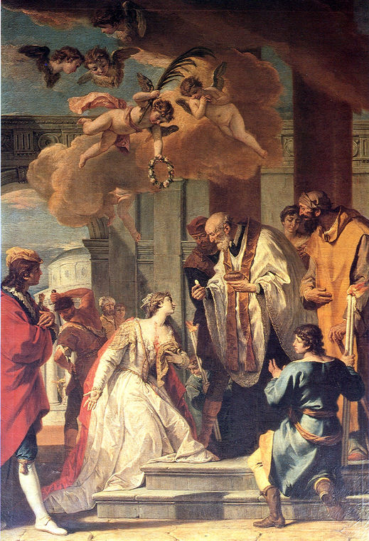 Communion and Martyrdom of St. Lucy by Sebastiano Ricci, hand-painted oil reproduction