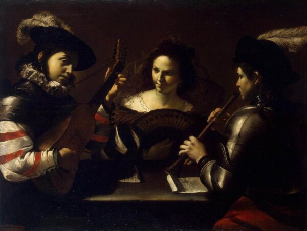 Concert by Mattia Preti, hand-painted oil painting reproduction
