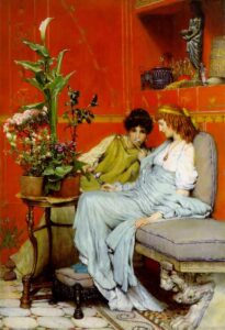 Confidences by Lawrence Alma-Tadema, hand-painted oil painting reproduction