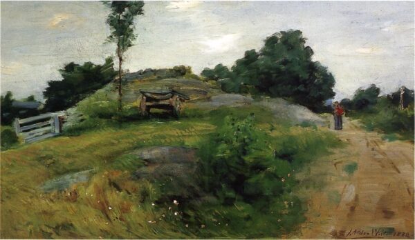 Connecticut Scene at Branchville by Julian Alden Weir, hand-painted oil painting reproduction