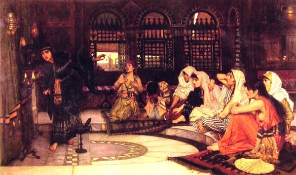 Consulting the Oracle by John William Waterhouse, hand-painted oil painting reproduction