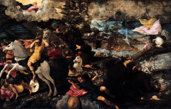 Conversion of Saul by Tintoretto, hand-painted oil painting reproduction