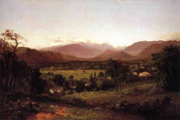 The White Mountains, From North Conway by John Frederick Kensett, hand-painted oil painting reproduction