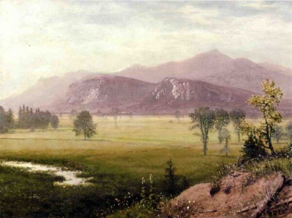 Conway Meadows, New Hampshire by Albert Bierstadt, hand-painted oil painting reproduction