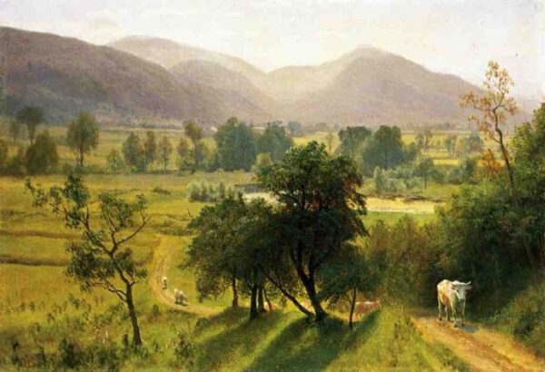 Conway Valley, New Hampshire by Albert Bierstadt, hand-painted oil painting reproduction