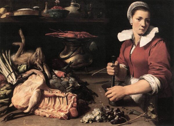 Cook with Food by Frans Snyders, hand-painted oil painting reproduction