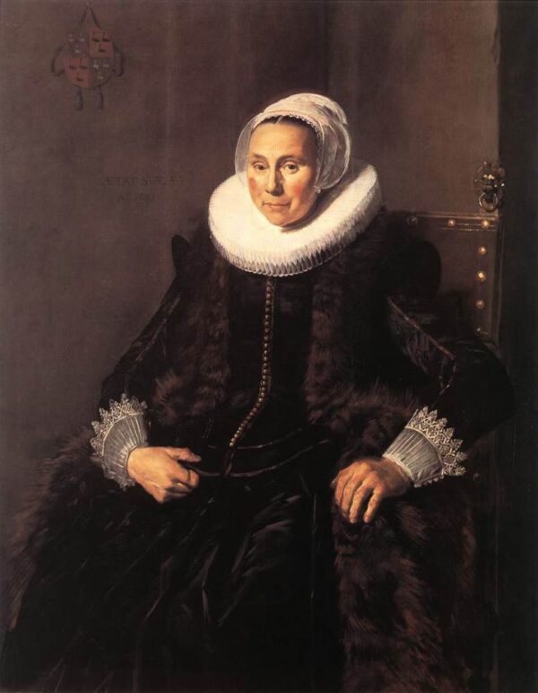 Cornelia Claesdr Vooght by Frans Hals, hand-painted oil painting reproduction
