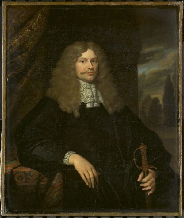 Cornelis Backer by Caspar Netscher, hand-painted oil painting reproduction