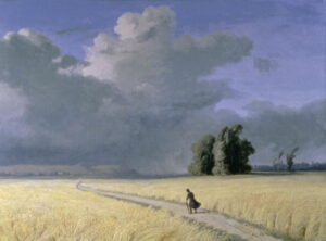 Cornfield near Calais by Joséphine Bowes, hand-painted oil painting reproduction