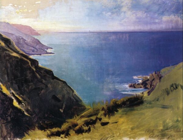 Cornish Headlands by Abbott Handerson Thayer, hand-painted oil painting reproduction