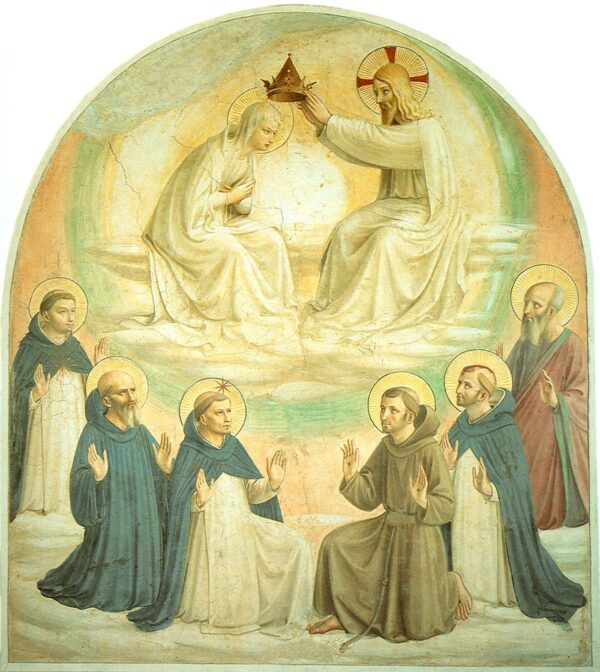 Coronation of the Virgin b by Fra Angelico, hand-painted oil painting reproduction