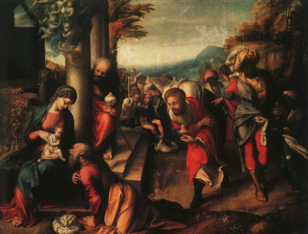 The Adoration of the Magi by Correggio, hand-painted oil painting reproduction