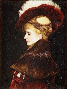 Portrait of a Woman in a Pageant Costume by Hans Makart, hand-painted oil painting reproduction