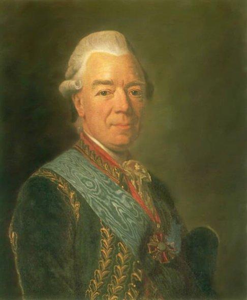 Count Zakhar Chernyshyov by Alexander Roslin, hand-painted oil reproduction