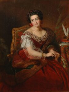 Countess Barbara von Castiglione by Friedrich von Amerling, hand-painted oil painting reproduction