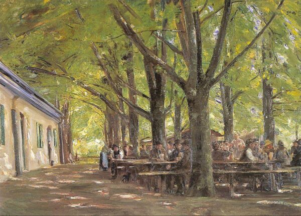 Country Tavern at Brannenburg by Max Liebermann, hand-painted oil painting reproduction