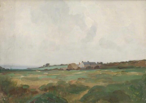 Country and Skyscape by Benjamin Haughton, hand-painted oil painting reproduction
