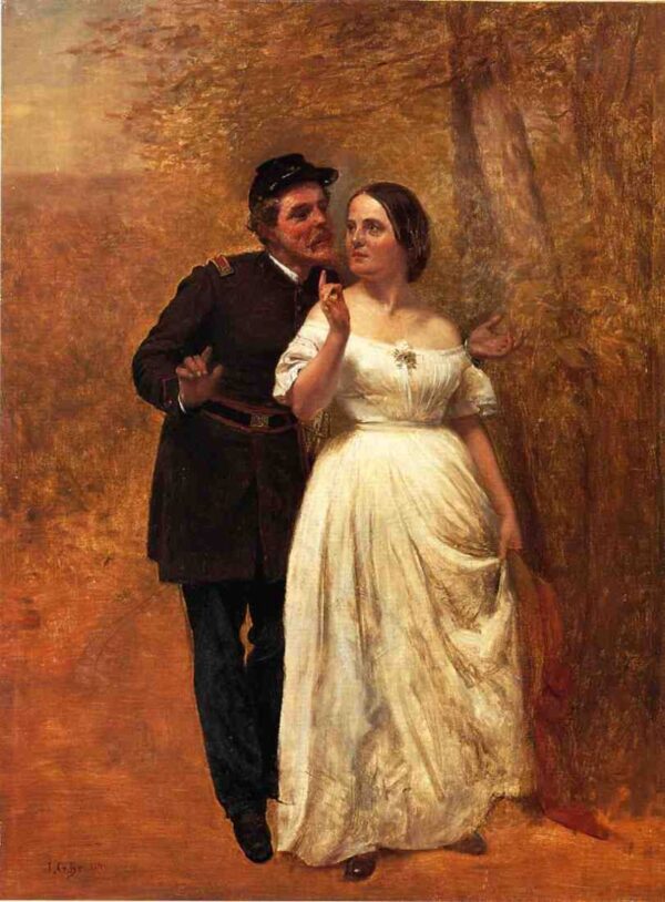 Courting by John G Brown, hand-painted oil painting reproduction