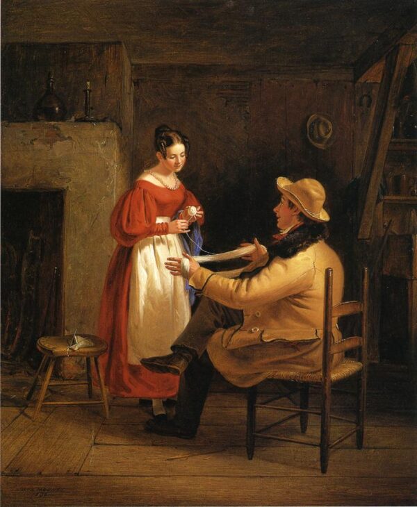Courtship by William Sidney Mount, hand-painted oil painting reproduction