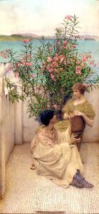Courtship by Lawrence Alma-Tadema, hand-painted oil painting reproduction