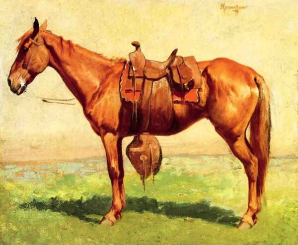 Cow Pony by Frederic Remington, hand-painted oil painting reproduction