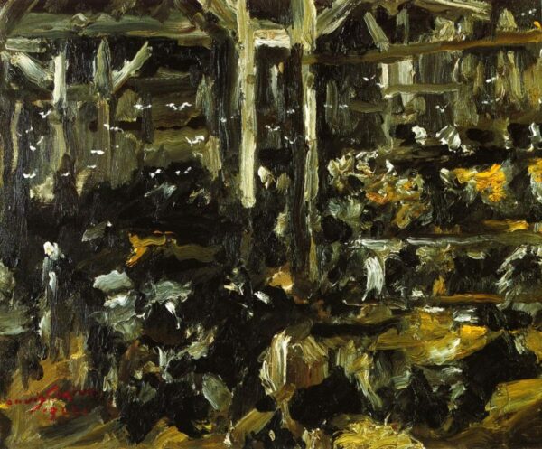 Cowshed by Lovis Corinth, hand-painted oil painting reproduction